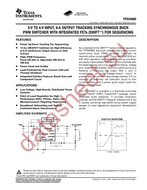 TPS54980PWPR datasheet  